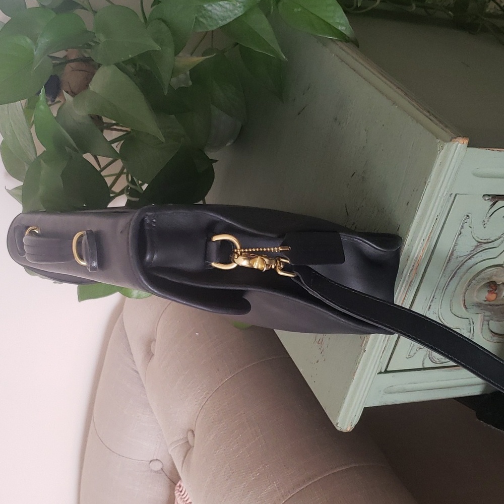 Coach Black Leather Satchel - Picture 3 of 7